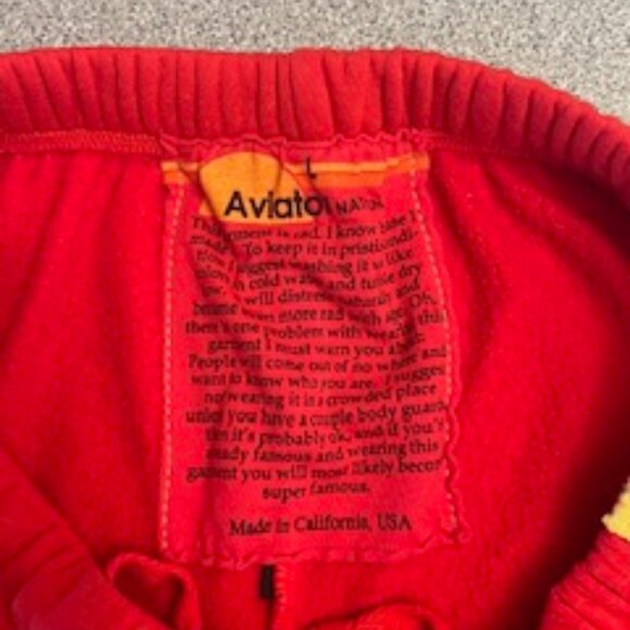 Aviator Nation 5 Stripe Sweatpants Red - Picture 8 of 10